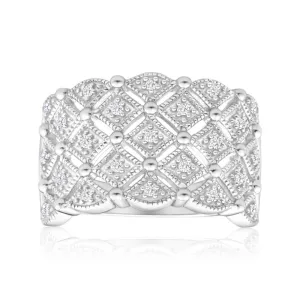 Sterling Silver Diamond Dress Ring Shiels