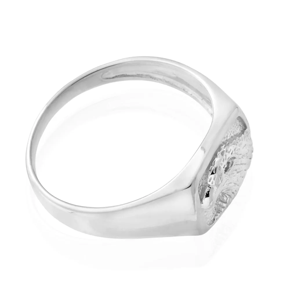 Sterling Silver Diamond Eagle Ring Shiels