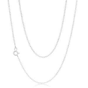 Sterling Silver Dicut Ball 80cm Chain Shiels