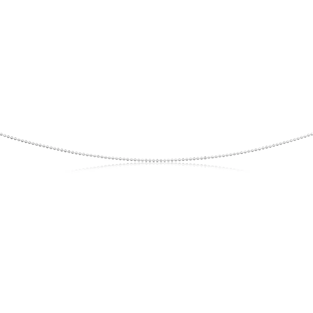 Sterling Silver Dicut Ball 80cm Chain Shiels