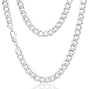 Sterling Silver Dicut Curb Link 220 Gauge Chain 55cm Shiels