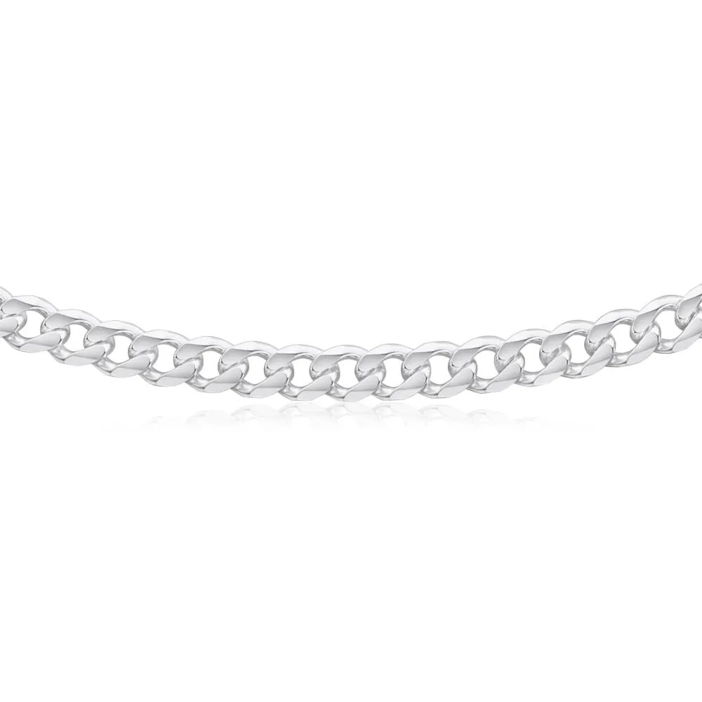 Sterling Silver Dicut Curb Link 220 Gauge Chain 55cm Shiels