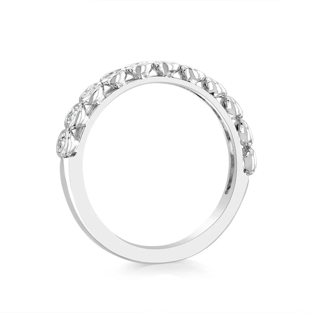 Sterling Silver Eternity Ring with 1/10 Carat Natural Diamonds Shiels