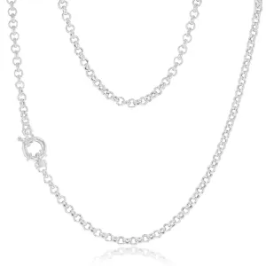 Sterling Silver Fancy 45cm Chain With Bolt Ring Shiels