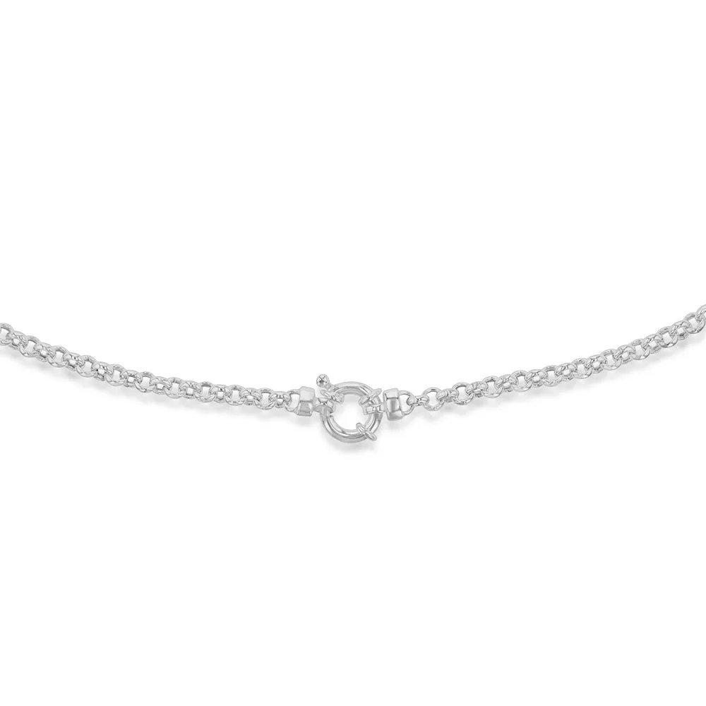 Sterling Silver Fancy 45cm Chain With Bolt Ring Shiels