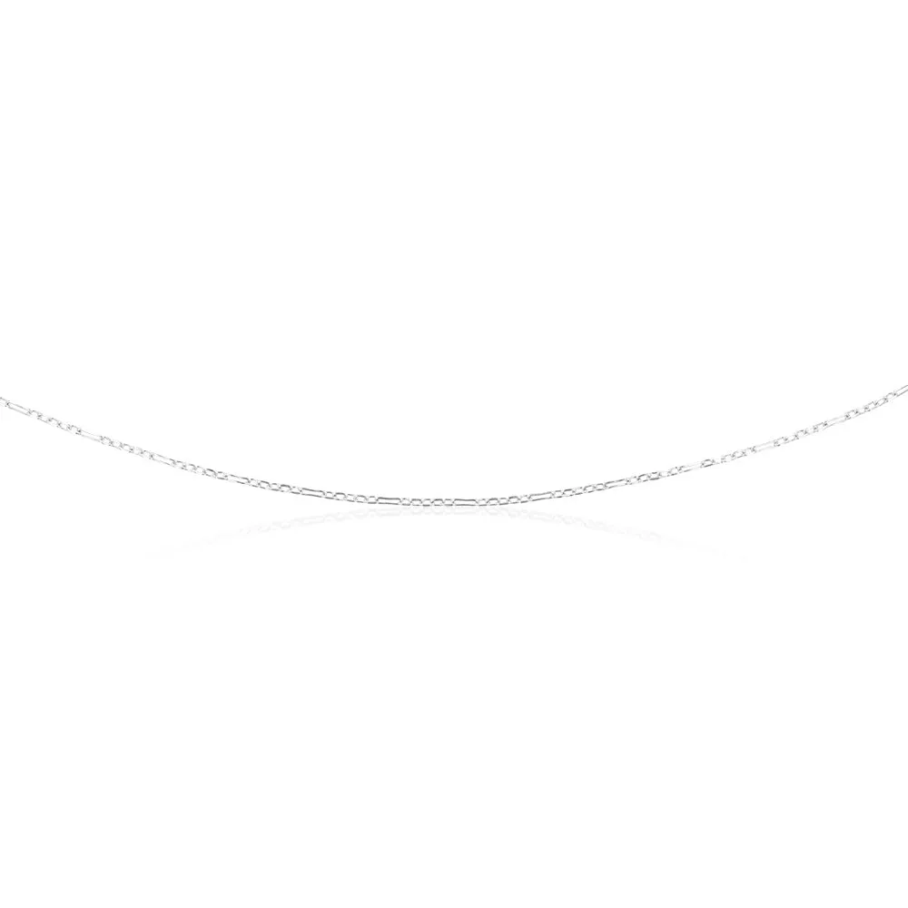 Sterling Silver Fancy Figaro 40 5cm Chain Shiels