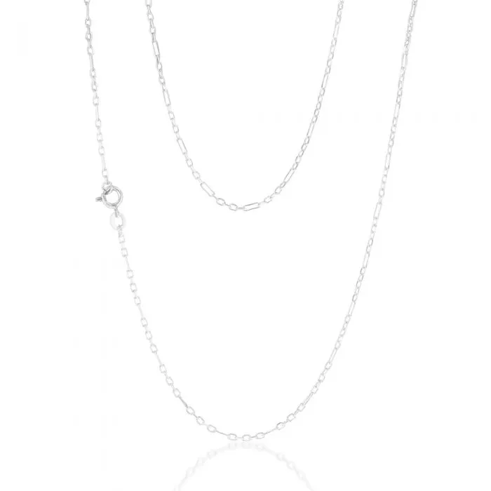 Sterling Silver Fancy Figaro 40 5cm Chain Shiels