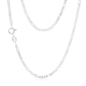 Sterling Silver Figaro 1:3 40cm Chain Shiels