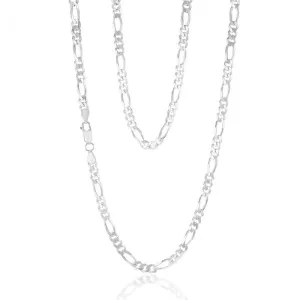 Sterling Silver Figaro 150 Gauge 60cm Chain Shiels