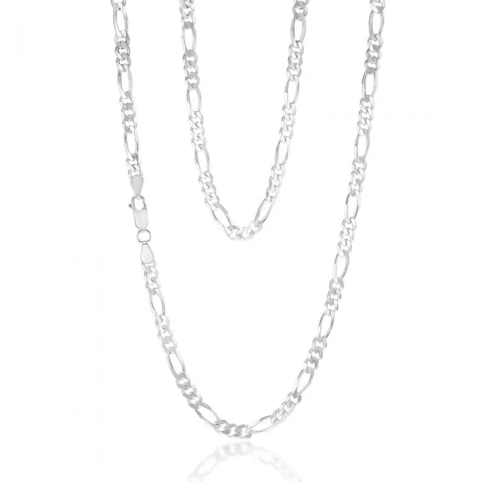 Sterling Silver Figaro 150 Gauge 60cm Chain Shiels