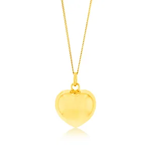 Sterling Silver Gold Plated Fancy Heart Pendant Shiels