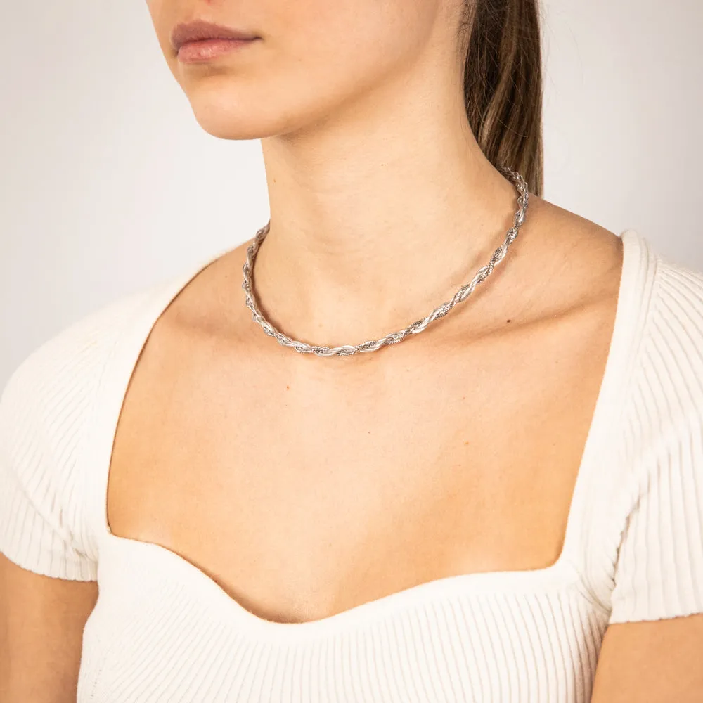 Sterling Silver Gold Plated Fancy Memory Omeag 42 5cm Chain Shiels