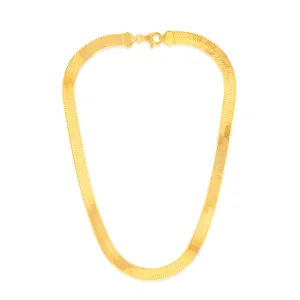 Sterling Silver Gold Plated Herringbone 45cm Chain Shiels