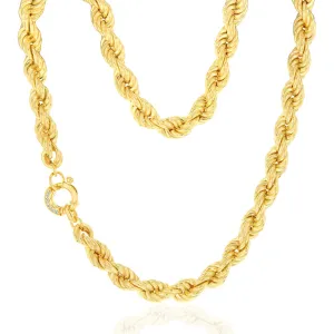 Sterling Silver Gold Plated Twisted 45cm Chain Shiels