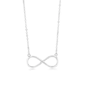 Sterling Silver Infinity Pendant on 40 5cm Chain Shiels