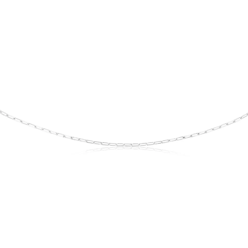 Sterling Silver Paperclip 45cm Chain Shiels