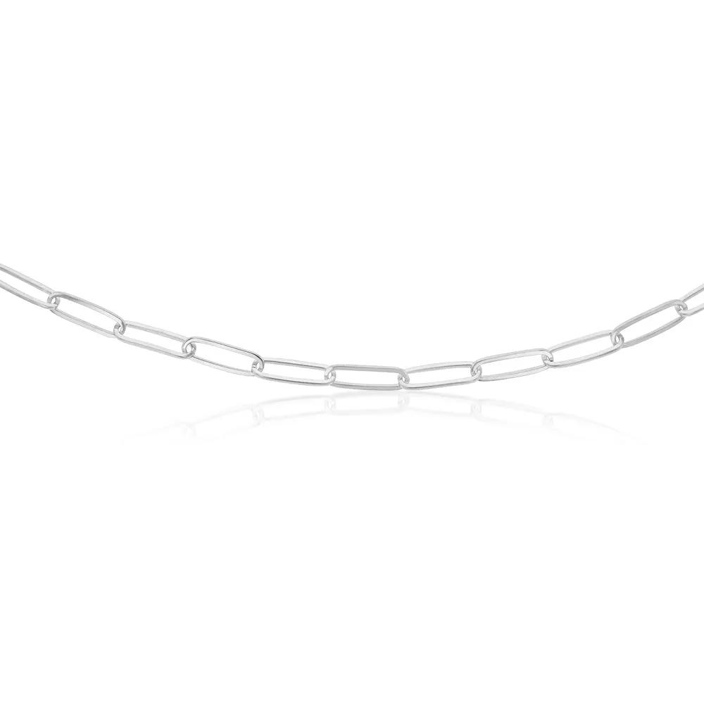 Sterling Silver Paperclip 70cm Chain Shiels