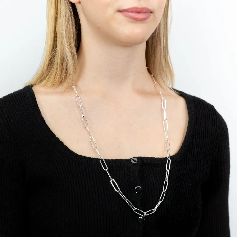 Sterling Silver Paperclip 70cm Chain Shiels