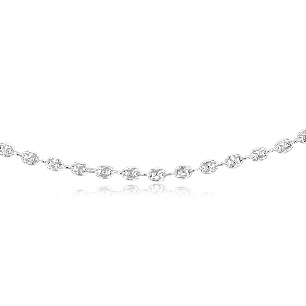Sterling Silver Puff 50.5cm Chain Shiels