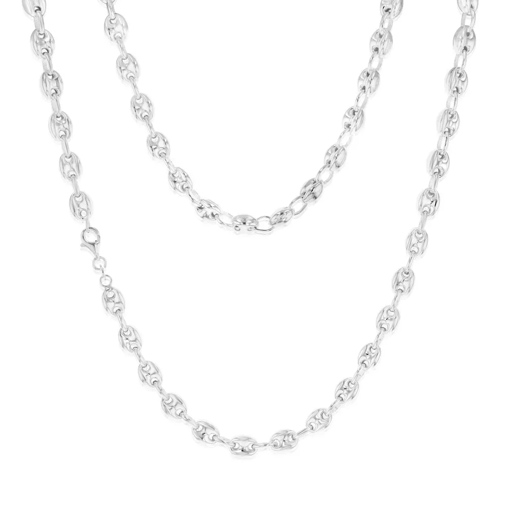 Sterling Silver Puff 50.5cm Chain Shiels