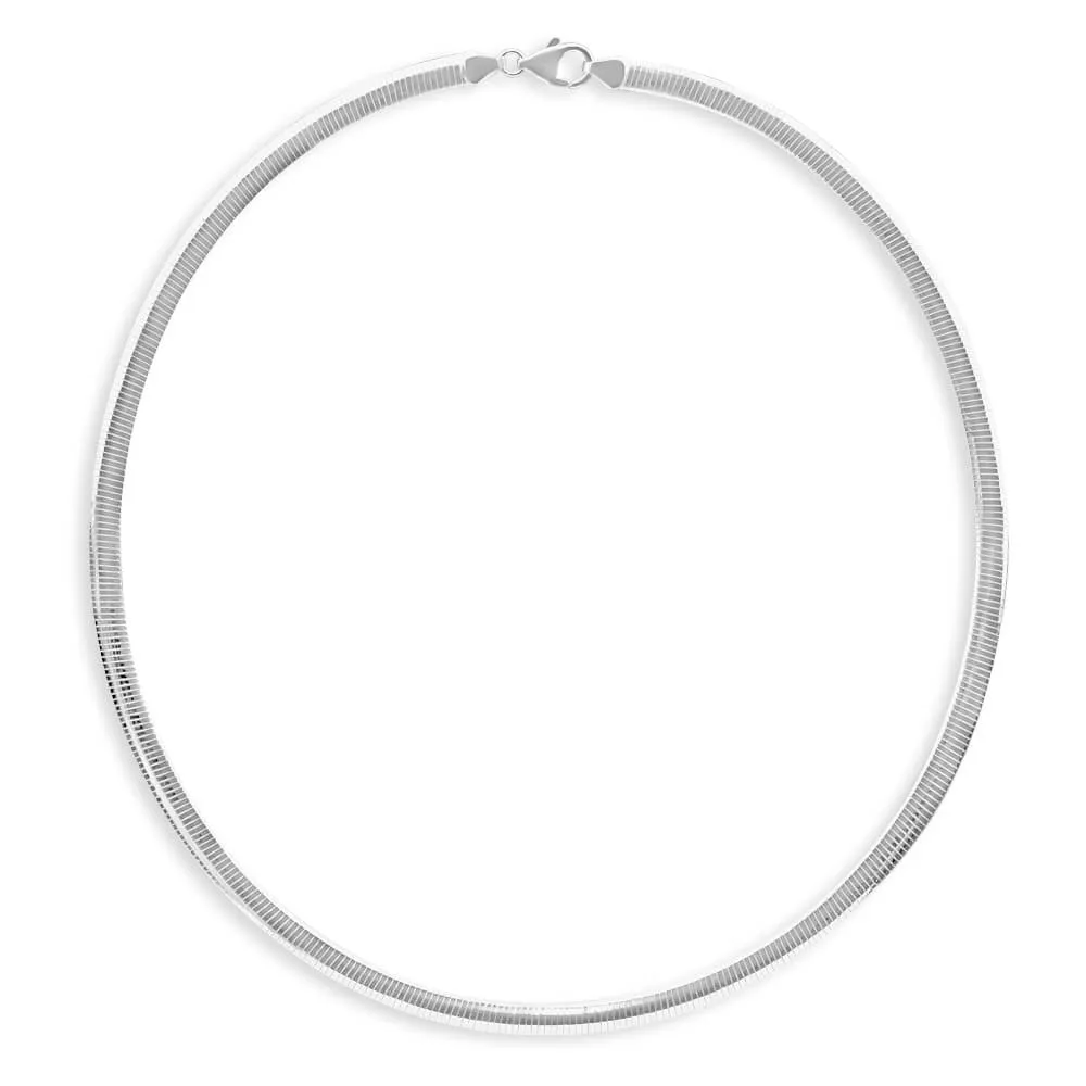 Sterling Silver Reversible Omega 5mm Chain Shiels