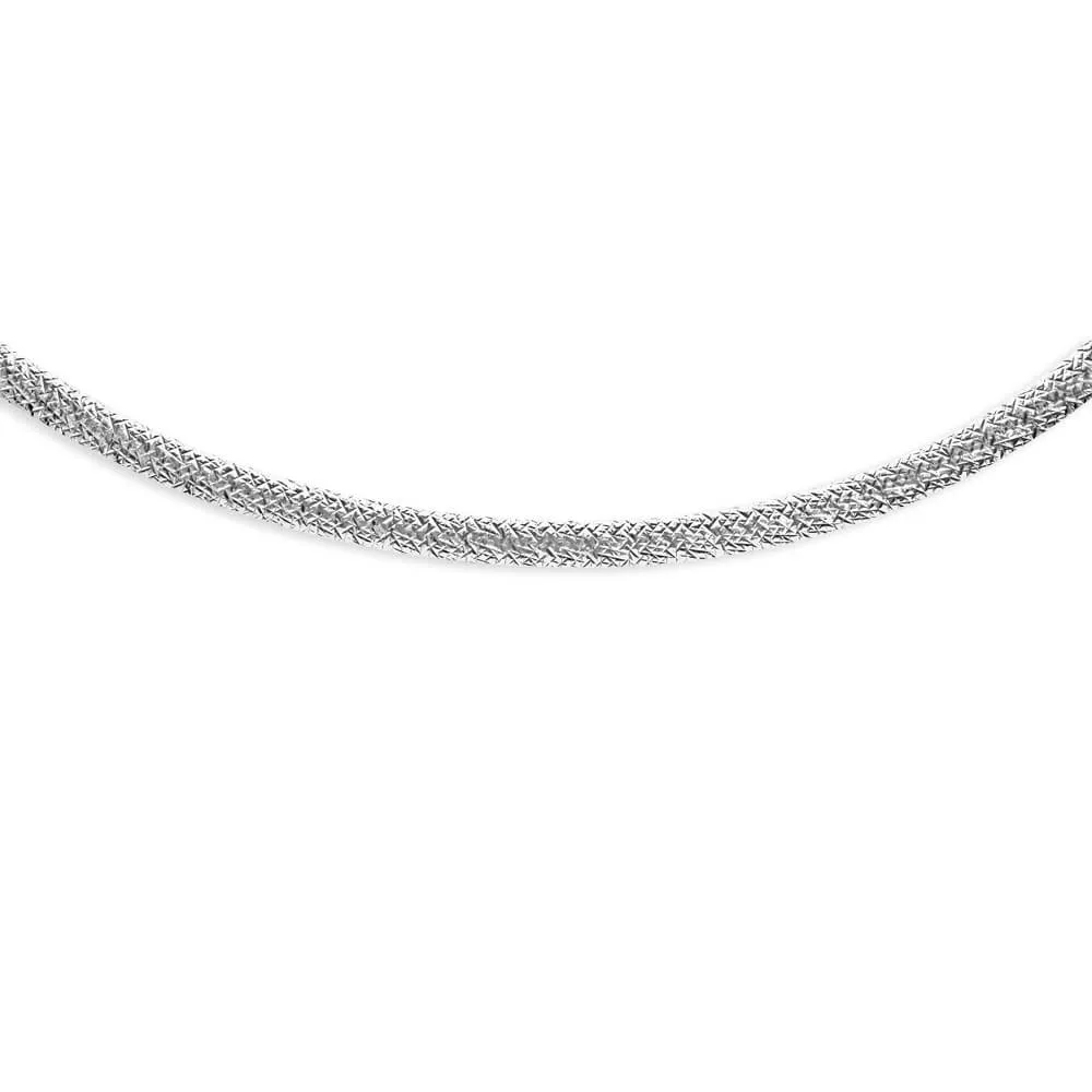 Sterling Silver Reversible Omega 5mm Chain Shiels