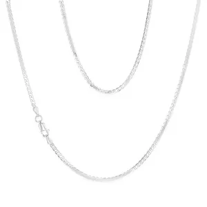 Sterling Silver Serpentine 80 Gauge 45cm Chain Shiels