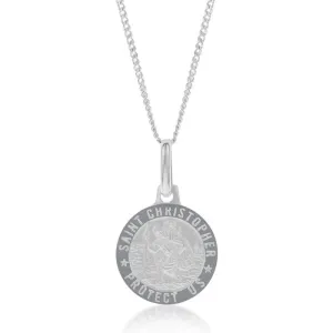 Sterling Silver St. Christopher 12mm Pendant Shiels