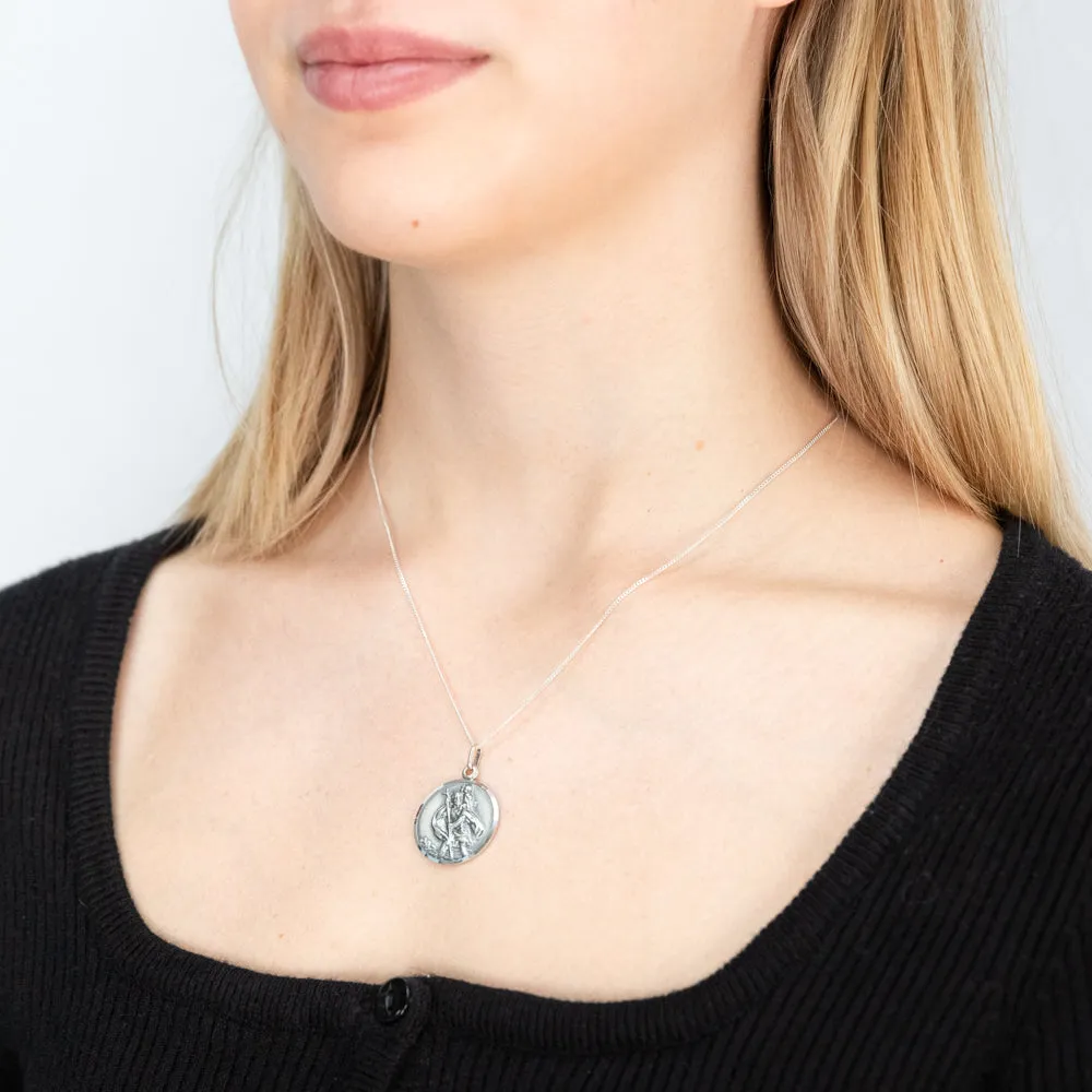 Sterling Silver St Christopher Pendant Shiels