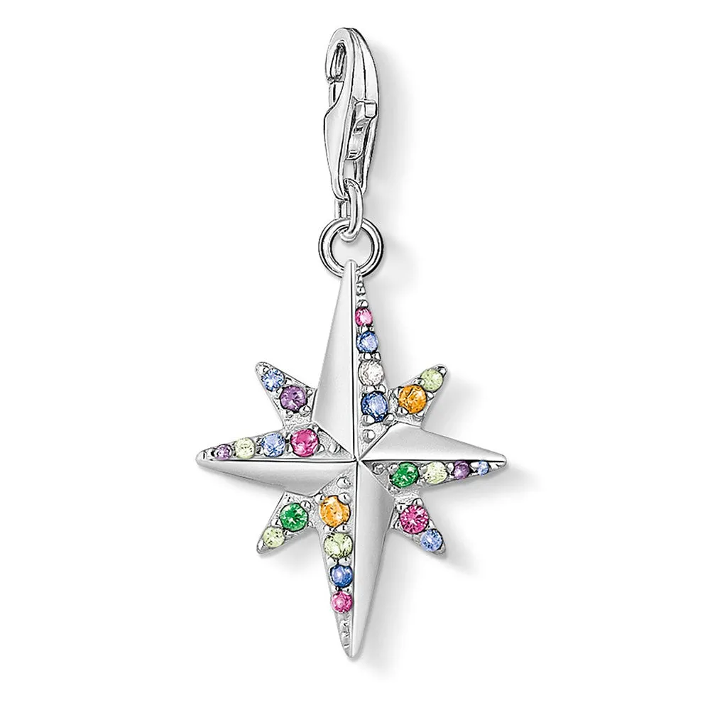 Sterling Silver Thomas Sabo Charm Club Colourful Star Shiels