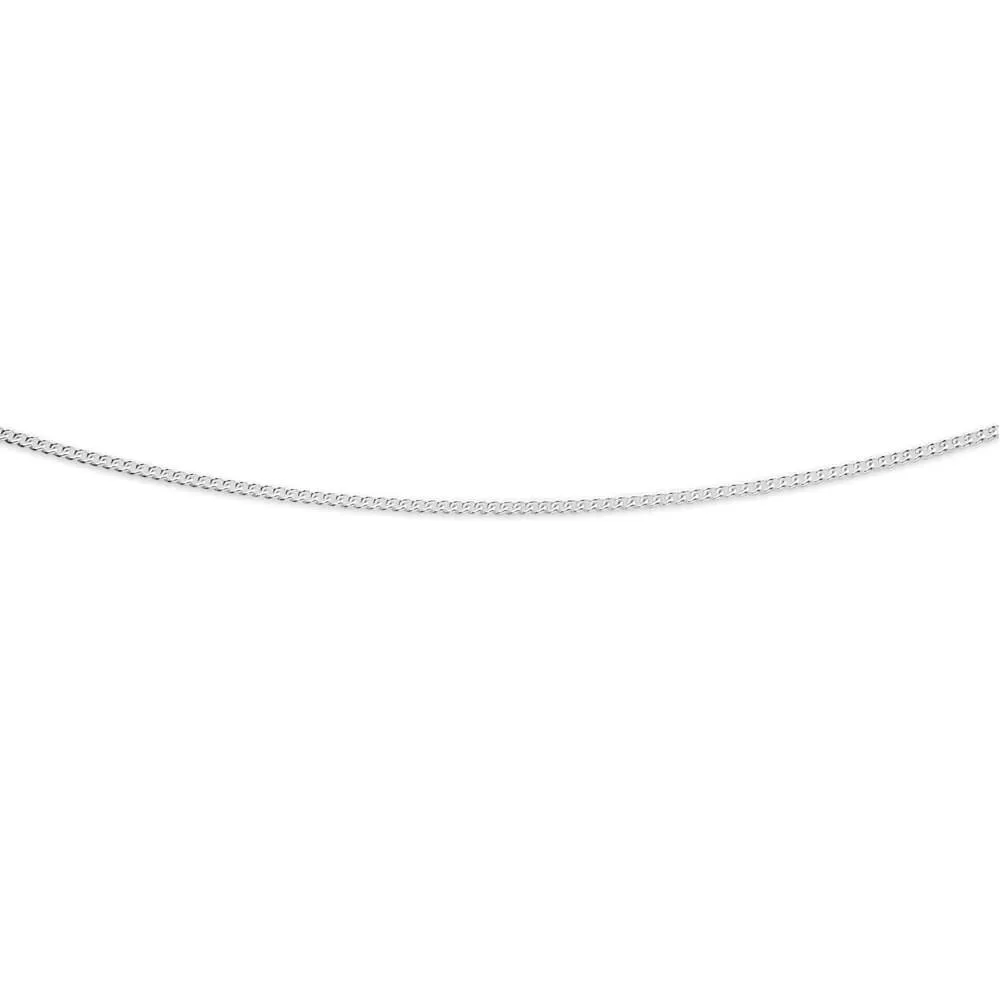 Sterling Silver Unisex Curb 50 Gauge 45cm Chain Shiels