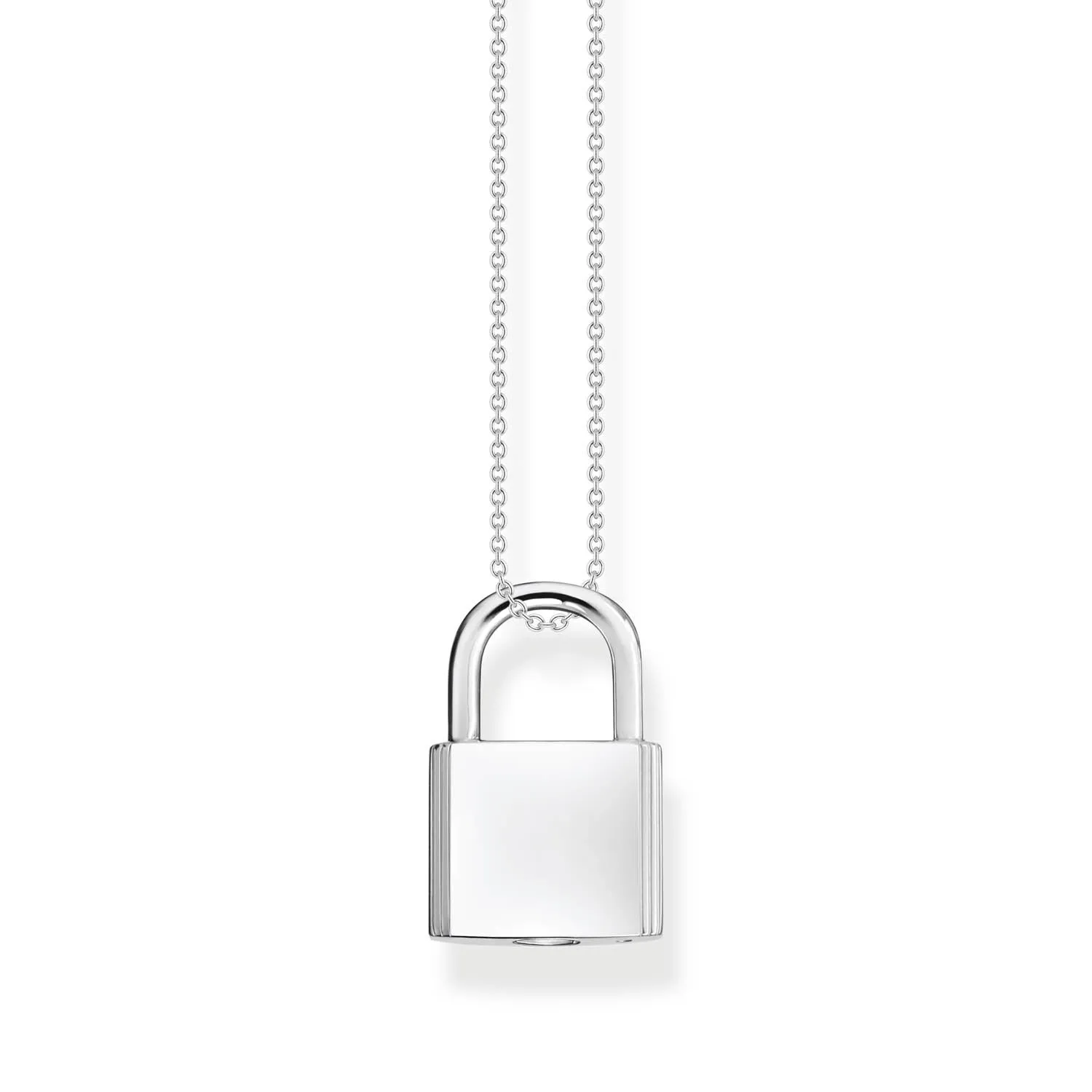 Thomas Sabo Engrav Sterling Silver Padlock on 40-45cm Chain Shiels