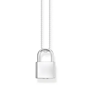 Thomas Sabo Engrav Sterling Silver Padlock on 40-45cm Chain Shiels