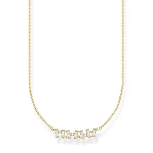 Thomas Sabo Gold Plated Sterling Silver Dancing Cubic Zirconia 38-42 cm Chain Shiels