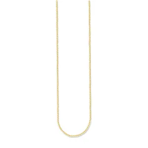 Thomas Sabo Gold Plated Sterling Silver Fine Link 45-50cm Chain Shiels