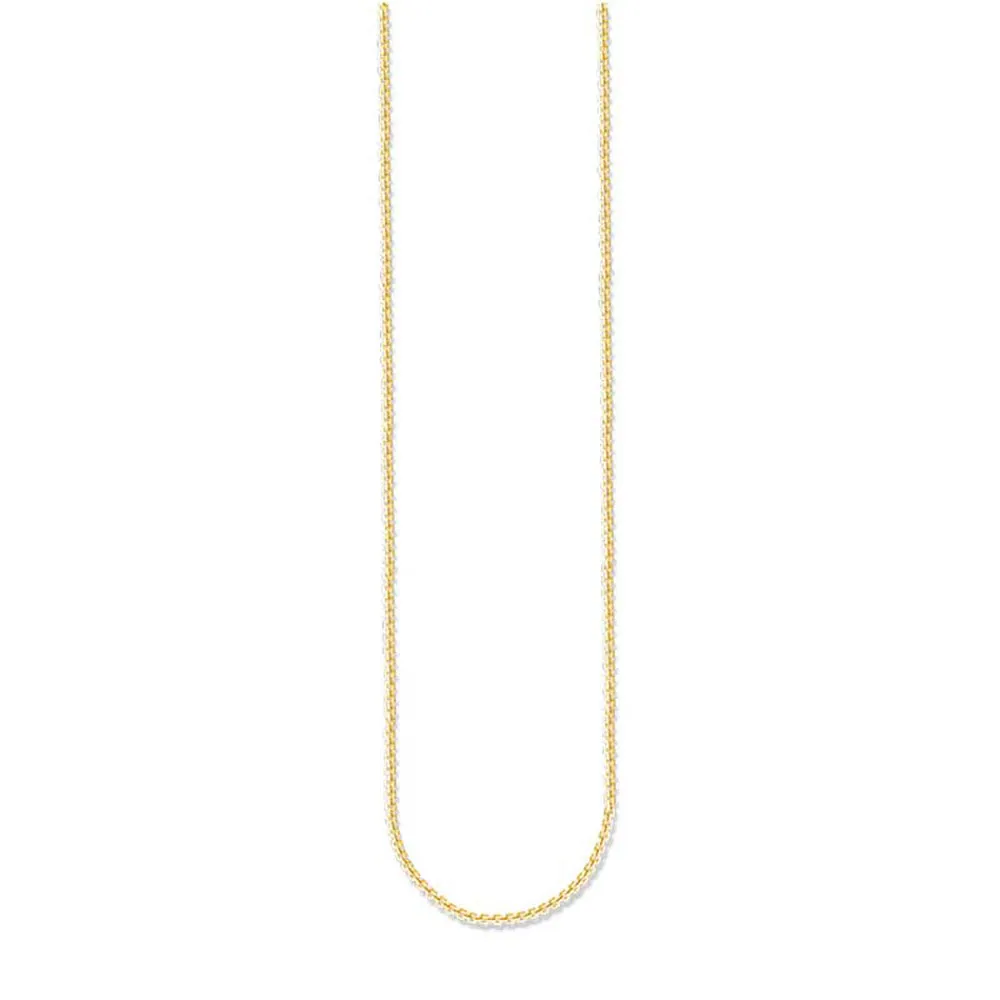 Thomas Sabo Gold Plated Sterling Silver Fine Link 45-50cm Chain Shiels
