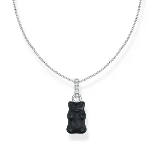 Thomas Sabo Sterling Silver Haribo Black Bear Pendant On 40-45cm Chain Shiels