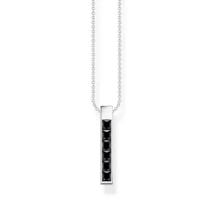 Thomas Sabo Sterling Silver Heritage Black Engraved 40cm Chain Shiels