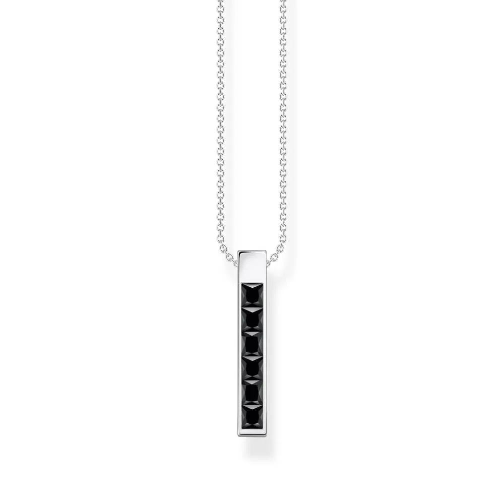 Thomas Sabo Sterling Silver Heritage Black Engraved 40cm Chain Shiels