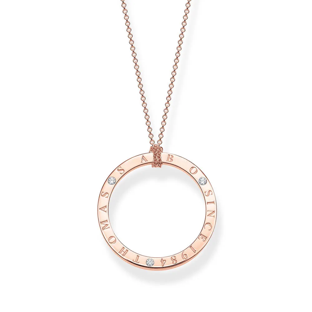 Thomas Sabo Sterling Silver Sparkling Circles T S 1984 90cm Chain Shiels